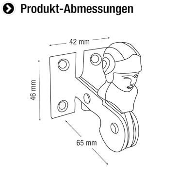 Connex Draailuikstop Schroefbaar 65Mm Bvz - DYB2901571