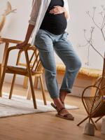 Zwangerschapsbroek van katoengaas groen - thumbnail