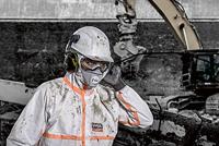 uvex 4B 9837510 Wegwerp overall Maat: M Wit, Oranje - thumbnail