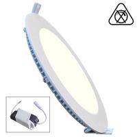 LED Downlight Slim - Inbouw Rond 6W - Natuurlijk Wit 4200K - Mat Wit Aluminium - Ø120mm - thumbnail