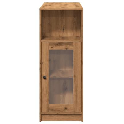 Bartafel met rekken 101x40x103,5 cm hout artisanaal eikenkleur