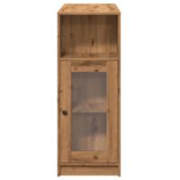 Bartafel met rekken 101x40x103,5 cm hout artisanaal eikenkleur - thumbnail