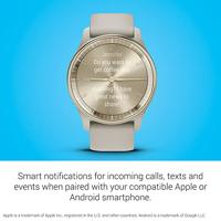 Garmin vivomove Trend - Smartwatch dames - 40mm- French Grey - thumbnail