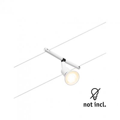 Paulmann 12V-kabelsysteem lamp GU5.3 Wit (mat), Chroom Paulmann 12V-kabelsysteem lamp GU5.3 Wit (mat), Chroom