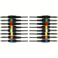 Yellow Cable OC04 6.3mm TRS Jack Multikabel, 8-weg, 5 meter - thumbnail