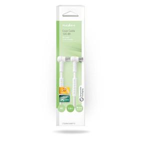 Nedis Coaxkabel | IEC (Coax) Male | IEC (Coax) Female | Vernikkeld | 120 dB | 75 Ohm | Viervoudig Afgeschermd | 1.50 m | Rond | PVC | Wit | Doos - Nedis Coaxkabel | IEC (Coax) Male | IEC (Coax) Female | Vernikkeld | 120 dB | 75 Ohm | Viervoudig Afgeschermd | 1.50 m | Rond | PVC | Wit | Doos -
