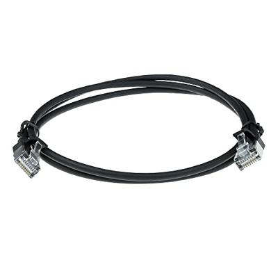 ACT DC7905 LSZH U/FTP CAT6A Datacenter Slimline Patchkabel Snagless | RJ45 Connectoren | Zwart | 5 meter