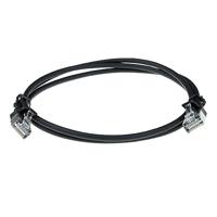 ACT DC7905 LSZH U/FTP CAT6A Datacenter Slimline Patchkabel Snagless | RJ45 Connectoren | Zwart | 5 meter - thumbnail