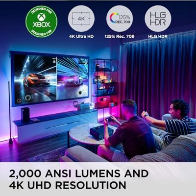 Viewsonic X2-4K Beamer LED 2150 ANSI-lumen 3840 x 2160 UHD 4K Met afstandsbediening, Zoomfunctie, Geïntegreerde luidspreker, 4K ondersteuning