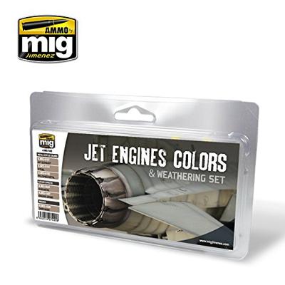 MIG Jet Engines Colors & Weathering Set MIG Jet Engines Colors & Weathering Set