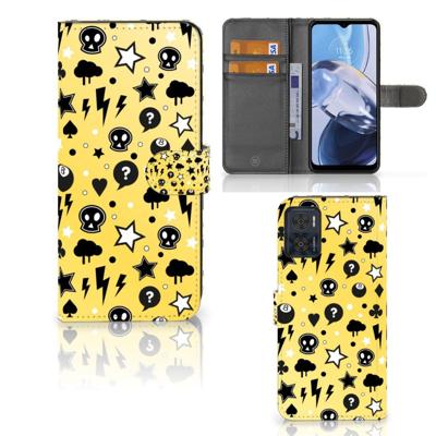Telefoonhoesje met Naam Motorola Moto E22 | E22i Punk Geel Telefoonhoesje met Naam Motorola Moto E22 | E22i Punk Geel