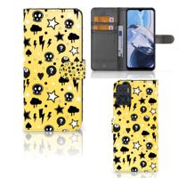 Telefoonhoesje met Naam Motorola Moto E22 | E22i Punk Geel - thumbnail