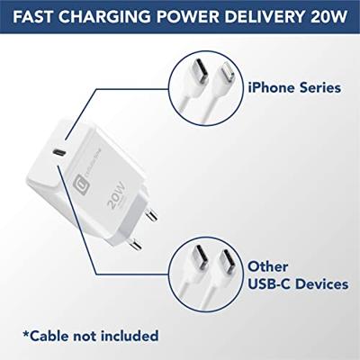 Cellularline ACHIPHUSBCPD20WW USB-oplader 20 W 1x USB-C Wit Snellader