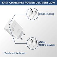 Cellularline ACHIPHUSBCPD20WW USB-oplader 20 W 1x USB-C Wit Snellader - thumbnail