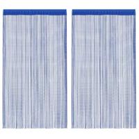 VidaXL Draadgordijnen 140x250 cm blauw 2 st - thumbnail
