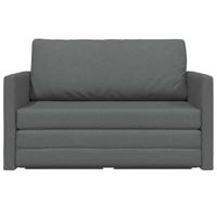 Slaapbank Donkergrijs 124 x 71 x 78 cm Stof - thumbnail