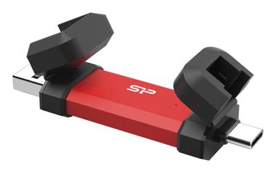Silicon Power DS72 USB flash drive 1 TB USB Type-A / USB Type-C 3.2 Gen 2 (3.1 Gen 2) Rood