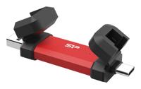 Silicon Power DS72 USB flash drive 1 TB USB Type-A / USB Type-C 3.2 Gen 2 (3.1 Gen 2) Rood - thumbnail