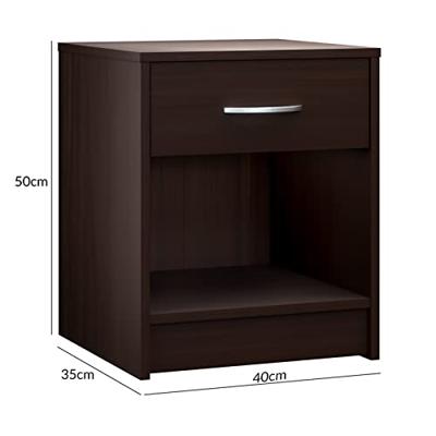 Nachtkastje Hamburg Wenge look 50x40x35cm Nachtkastje Hamburg Wenge look 50x40x35cm