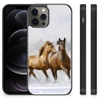 iPhone 12 Pro Max Back Cover Paarden - thumbnail