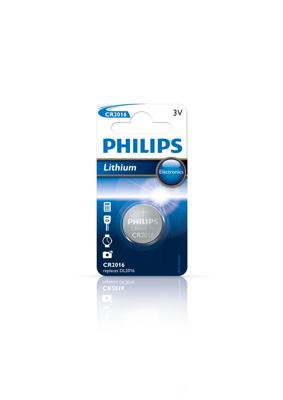Philips Knoopcel CR2016 3 V 1 stuk(s) Lithium Minicells