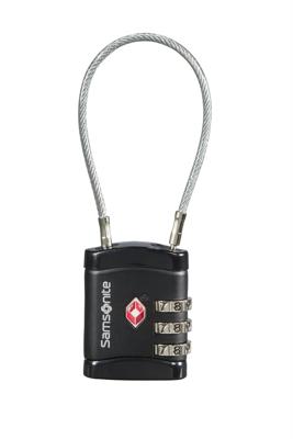 SAMSONITE KABEL CIJFERSLOT Black