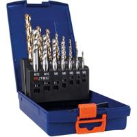 Rotec 7+7 dlg. set machinetappen &apos;330&apos; en spiraalboren &apos;110&apos; / M3-M12 - 900.2009I - thumbnail