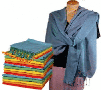 Chakra Pashmina Sjaal Blauw - thumbnail