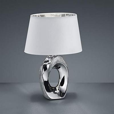 Trio Design tafellampTaba grijs met witte lampenkap - R50511089