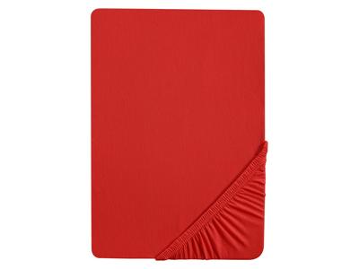 Biberna Jersey hoeslaken (Rood, 140-160 x 200 cm)
