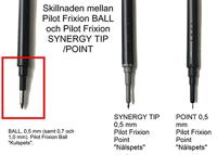 Rollerpenvulling PILOT friXion fijn rood set à 3 stuks - thumbnail