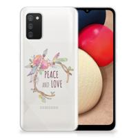 Samsung Galaxy A02s Telefoonhoesje met Naam Boho Text - thumbnail