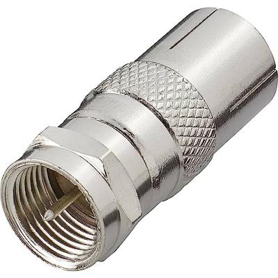 F-Coax-adapter[F-stekker -Antennebus 75 Ω ] ZilverRenkforce