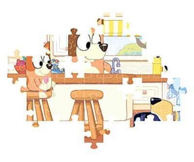 Clementoni legpuzzel - bluey in de keuken, 104st. - thumbnail