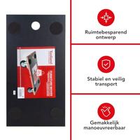 Velleman QT111 QT111 Transportroller Laadvermogen (max.): 400 kg 575 mm x 300 mm Aantal rollers 4 - thumbnail