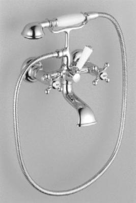 Dornbracht Madison Badmengkraan voor wandmontage, met spoeldouche Chroom Dornbracht Madison Badmengkraan voor wandmontage, met spoeldouche Chroom