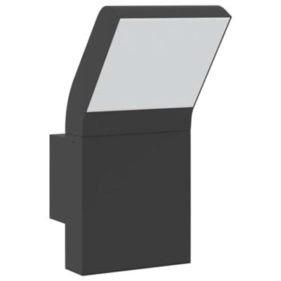 VidaXL Buitenwandlamp led gegoten aluminium zwart