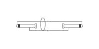 Cordial 14761 Jackplug Instrumenten Aansluitkabel [1x Jackplug male 6,3 mm (mono) - 1x Jackplug male 6,3 mm (mono)] 3 m Zwart Flexibel - thumbnail