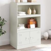 Dressoir 67x39x107 cm staal wit - thumbnail