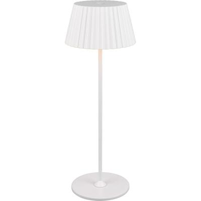 LED Tafellamp - Trion Uraz - 1.5W - Warm Wit 3000K - Oplaadbare batterijen - Mat Wit - Metaal