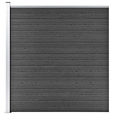 VidaXL Schuttingpaneel 175x186 cm hkc zwart
