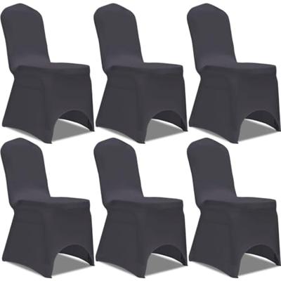 VidaXL Stoelhoes stretch antraciet 6st