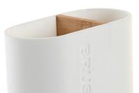 Tandenborstelhouder DKD Home Decor Wit Natuurlijk Bamboe Polypropyleen 11,5 x 5,5 x 10,5 cm (12 Stuks) - thumbnail