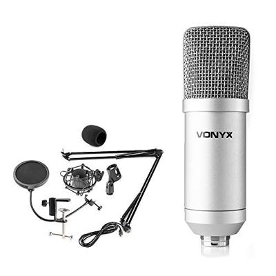 Vonyx CMS300S studio USB-microfoon & tafelarm titanium - thumbnail