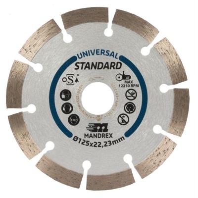 Diamantzaagblad 230mm Mandrex Universeel Standaard