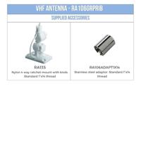 GLORA106GRPRIB - VHF - 3DB-90MM - GLASVEZEL RIB - thumbnail