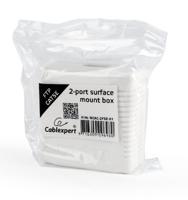 CAT5E FTP LAN-opbouwdoos, 2-poorts - thumbnail