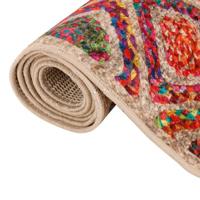 Vloerkleed wasbaar anti-slip 120x180 cm meerkleurig - thumbnail