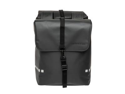 New looxs fietstas odense - dubbel, zwart, waterafstotend, reflectie, geschikt voor elektrische fietsen