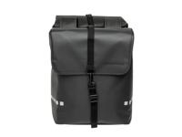 New looxs fietstas odense - dubbel, zwart, waterafstotend, reflectie, geschikt voor elektrische fietsen - thumbnail